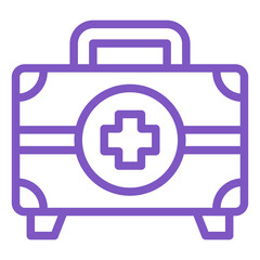 First Aid Kit Vector Icon Design Illustration