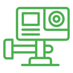 Action Camera Vector Icon Design Illustration