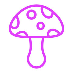 Mushroom Vector Icon Design Illustration