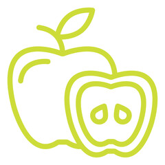 Apple Vector Icon Design Illustration