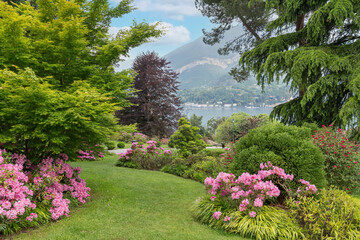  Martyrs of Liberty Park gardens in Bellagio on Lake Vomo in Italy