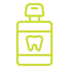 Mouthwash Vector Icon Design Illustration