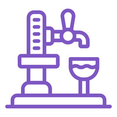 Beer Tap Vector Icon Design Illustration