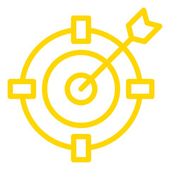 Dart Board Vector Icon Design Illustration