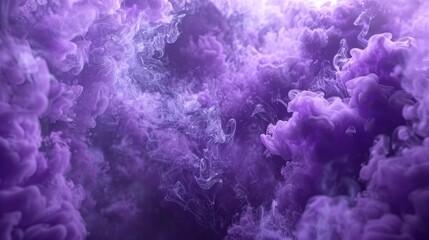 Fototapeta premium Mysterious purple mist with smoky haze, creating a soothing and enigmatic abstract background