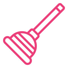 Plunger Vector Icon Design Illustration