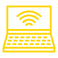 Laptop Vector Icon Design Illustration