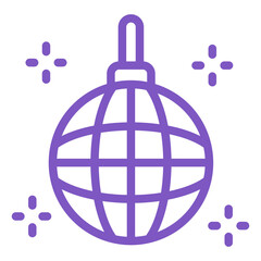 Disco Ball Vector Icon Design Illustration
