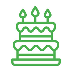 Cake Vector Icon Design Illustration