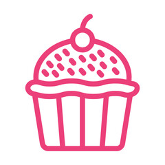 Cupcake Vector Icon Design Illustration