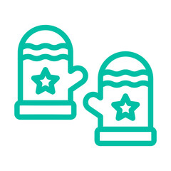 Mitten Vector Icon Design Illustration
