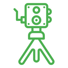 Old camera Vector Icon Design Illustration