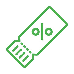 Retail Coupon Vector Icon Design Illustration