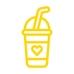 Milkshake Vector Icon Design Illustration