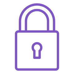 Locked Vector Icon Design Illustration