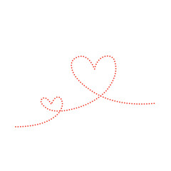 Hand drawn heart line art