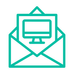 Computer Vector Icon Design Illustration