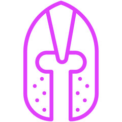 Knight helmet Vector Icon Design Illustration