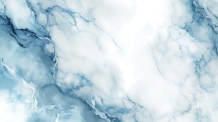 Fototapeta premium Background textured with white and blue marble.