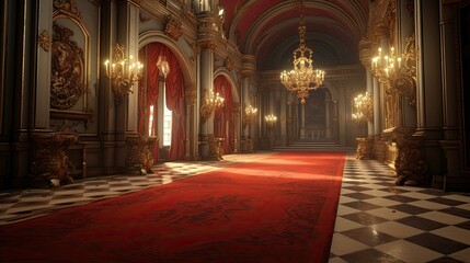 Interior of the church of the holy sepulchre. AI generated art illustration.