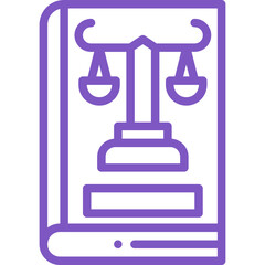 Company Law Vector Icon Design Illustration