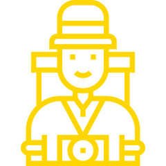 Tourist Vector Icon Design Illustration