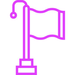 Flag Vector Icon Design Illustration