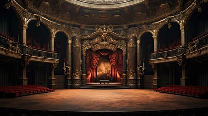 Obraz premium Interior of the church of the holy sepulchre. AI generated art illustration.