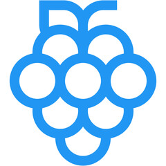 Grapes Vector Icon Design Illustration