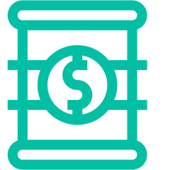 Obraz premium Barrel Price Vector Icon Design Illustration
