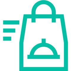 Food Delivery Vector Icon Design Illustration