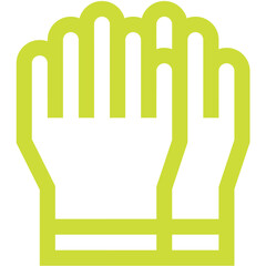 Rubber glove Vector Icon Design Illustration