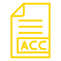 AAC Vector Icon Design Illustration