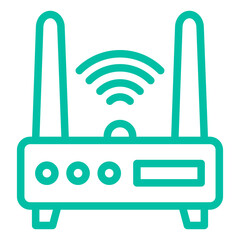 Router Vector Icon Design Illustration