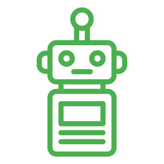 Robot Vector Icon Design Illustration
