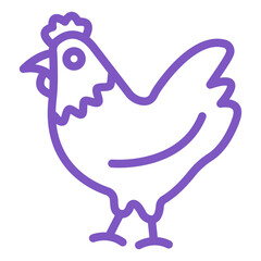 Chicken Vector Icon Design Illustration