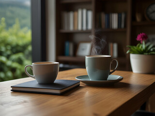 Obraz premium Remote work in a Scenic location