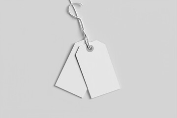 Label, tag isolated on white background. Blank price tag isolated on white.