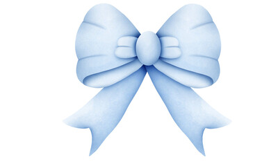 Naklejka premium Vintage bows and ribbons in pink and blue color. Png illustration
