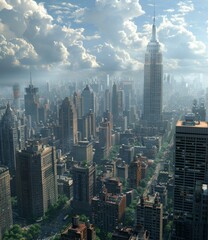 Fototapeta premium Iconic New York City Skyline