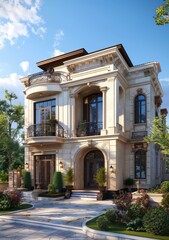 Elegant European Villa Architecture