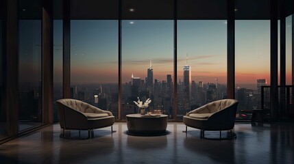 Fototapeta premium View of a boat in the harbor. AI generated art illustration.