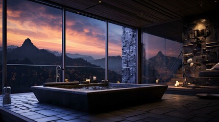 Fototapeta premium View of a boat in the harbor. AI generated art illustration.