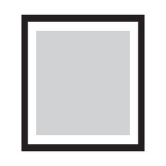 Wall picture frame vector.  isolated on black background. EPS 10/AI