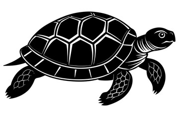 tortoise silhouette black color 