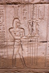 Temple of Edfu, west bank of the Nile, Edfu, Egypt