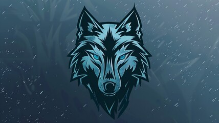  A majestic wolf mascot integrated seamlessly with a modern logo mark, captured in crisp detail to create a visually striking and memorable brand identity in HD resolution. 
