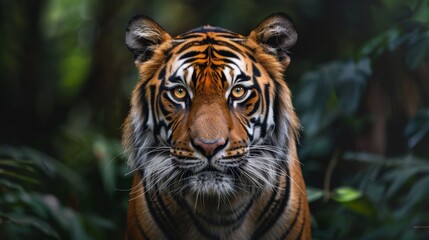 close-up portrait of a majestic tiger