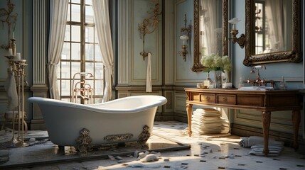 Interior of the church of st john the baptist. AI generated art illustration.