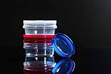 Isolated plastic caps. Recycle, reuse and reduce concept. PVC, PET. Bright background